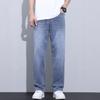Summer New Light-colored Cool-feeling Men's Jeans Loose Straight Casual Young Men's Light Business Long Pants