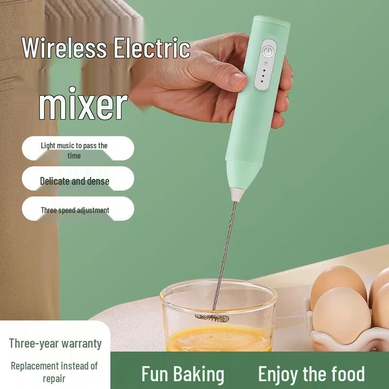 Luxury Double-Head Handheld Electric Milk Frother