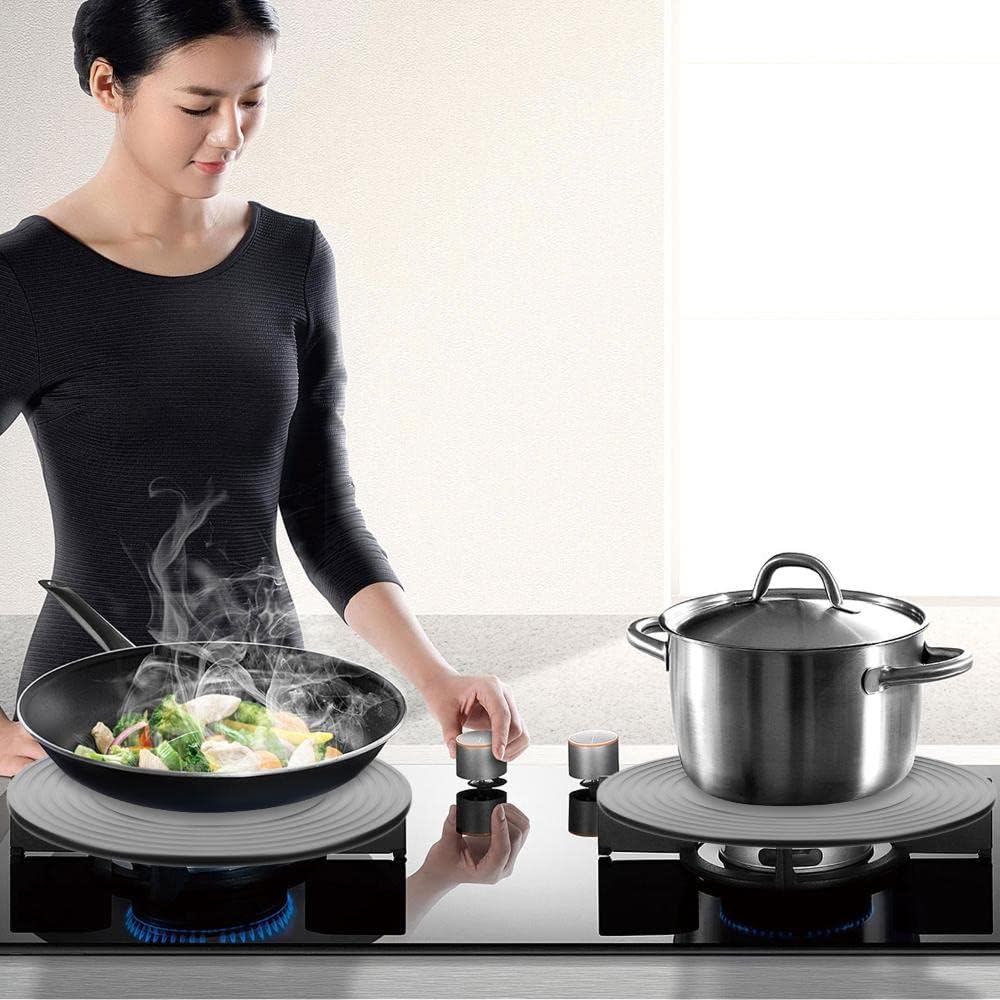 Heat Diffuser For Gas Stovetop Pot Cookware Protection Stove Diffuser Round Fast Defrosting Tray Multifunctional Thawing Conducting Simmer