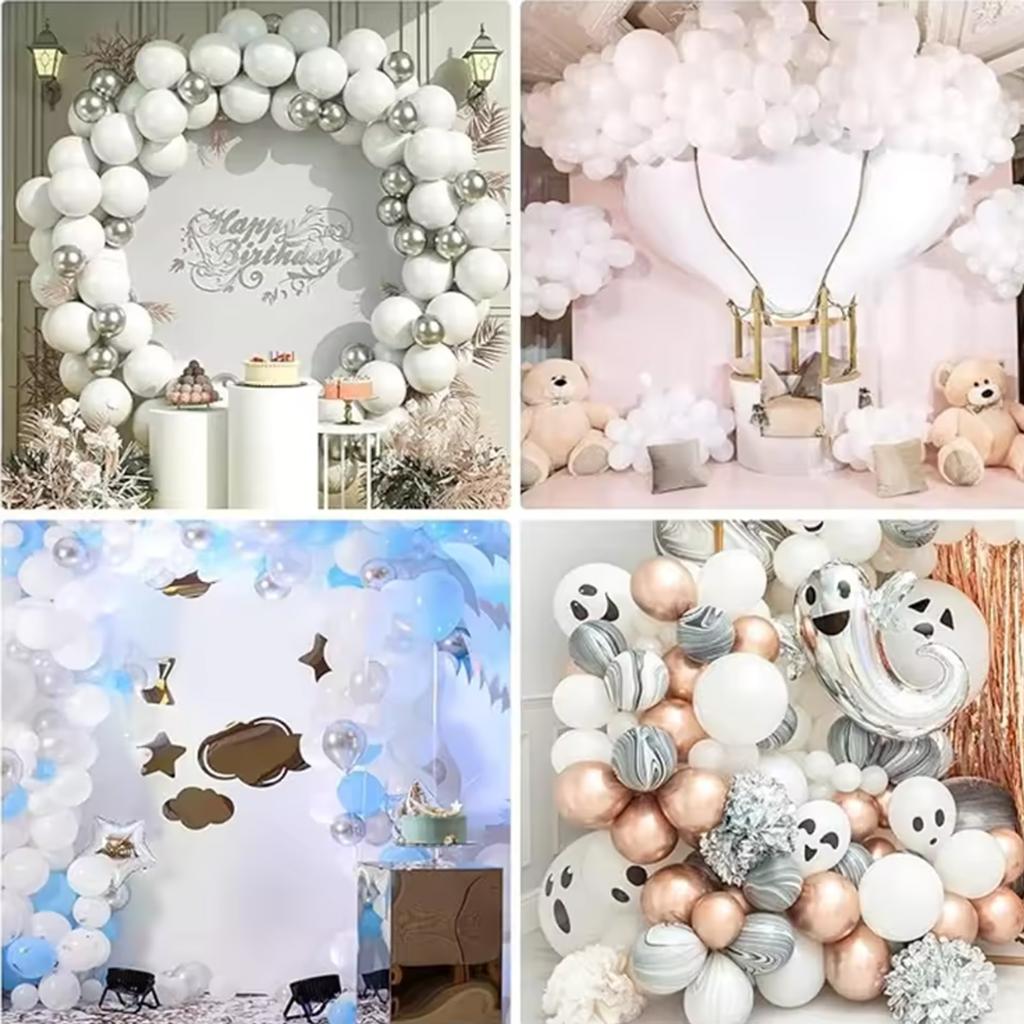 73pcs White Wedding Decor Balloon Garland White Wedding Anniversary Latex Balloons Arch Kit Valentine's Day Birde Shower Globos