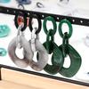 New Leopard Acrylic Big Link Chain Long Earrings for Women Exaggerated Irregular Geometric Drop Earring Statement Jewelry Gifts