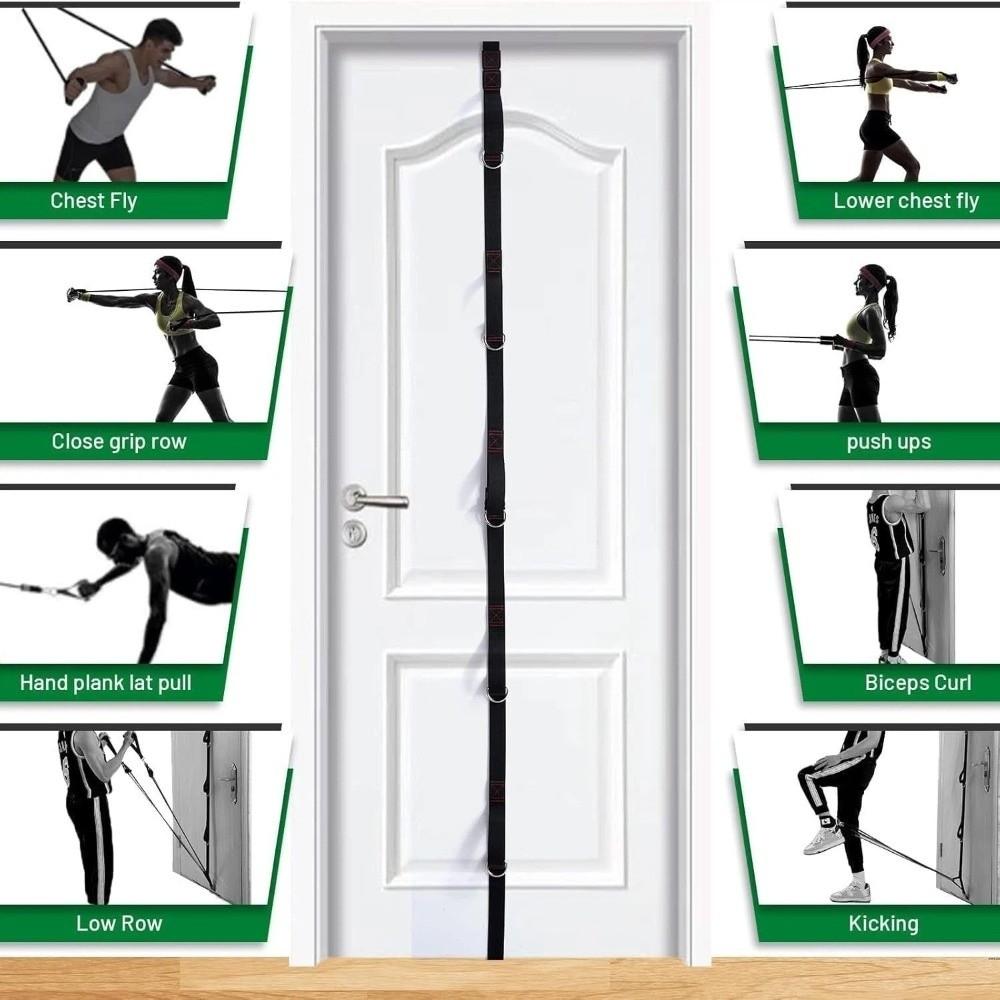 Home Fitness Hanging Tension Rope Without Punching Buckle Belt Portable Resistance Bands  Exercises