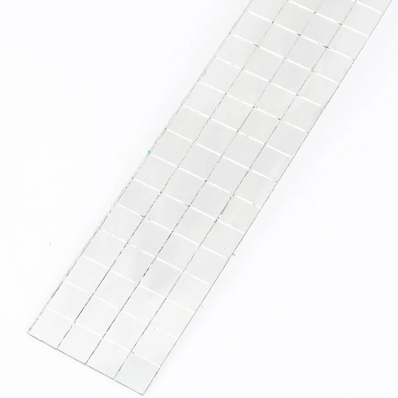 New Grid Self-Adhesive Square Mosaic Tiles Sliver Mirrors Mosaic Sheets For DIY Handmade Crafts Disco Ball Wall Sticker