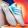 Herren Fußballschuhe Kunstrasen Trainings Low-Cut Synthetisches Obermaterial Gummisohle Atmungsaktives Mesh-Futter