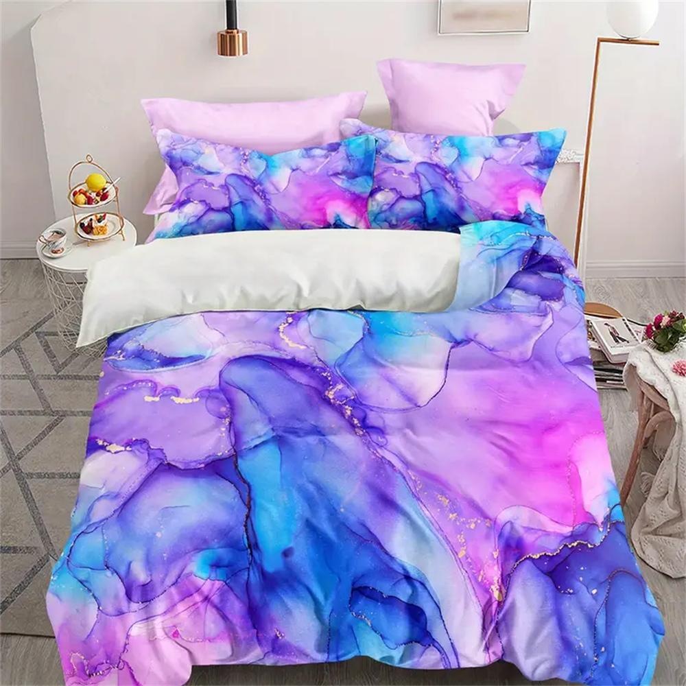 

Luxury 3-Piece Duvet Cover Set - Soft, Colorful Bedding Set Ensemble - Hypoallergenic Comfort for Master & Guest Bedrooms EU Single 135x200cm