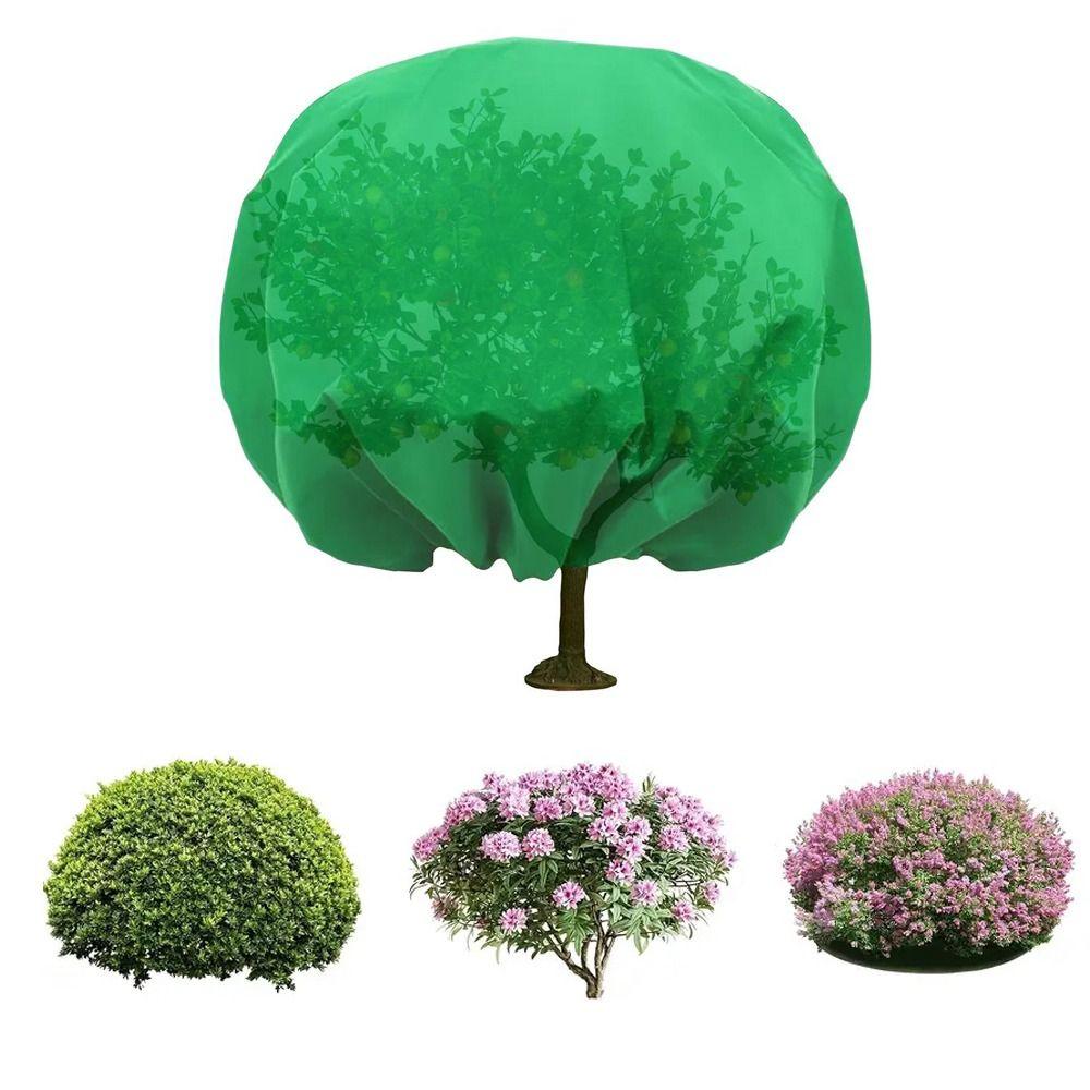 Drawstring Closure Tree Freeze Protection Round Shape Frost Blanket  Outdoor Use