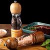 Wooden Salt Pepper Grinder With Big Window Smart Seasoning Grinder Spice Salt Mill 8inch