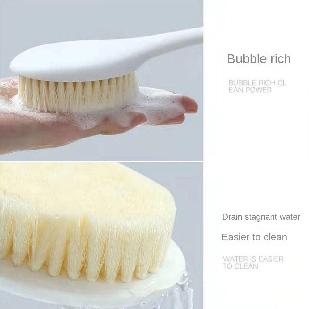 Back Rubbing Bath Brush Long Handle Rubbing Back Artifact Useful Body Exfoliating Brush