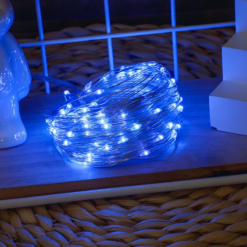 Waterproof Outdoor Solar LED Copper Wire Christmas Fairy Lights