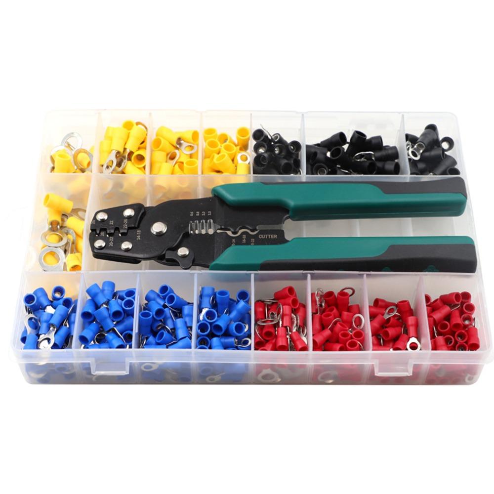 520PCS Professional Wire Stripper Wire Crimper Set Wiring Tool Set Electrical Wiring