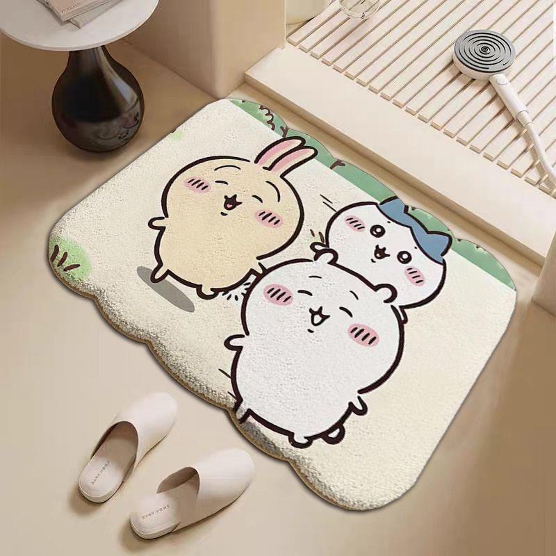 Giika Wow Bathroom Imitation Cashmere Toilet Floor Mat Bedroom Bedside Living Room Carpet Thickened Floor Mat Absorbent Mat