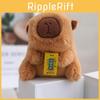 Charming Capybara Plush Pendant Keychain Soft Water Capybara Cuddle Toy For Kids