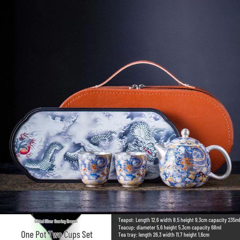 

Auspicious Dragon Silver-Gilt Tea Set