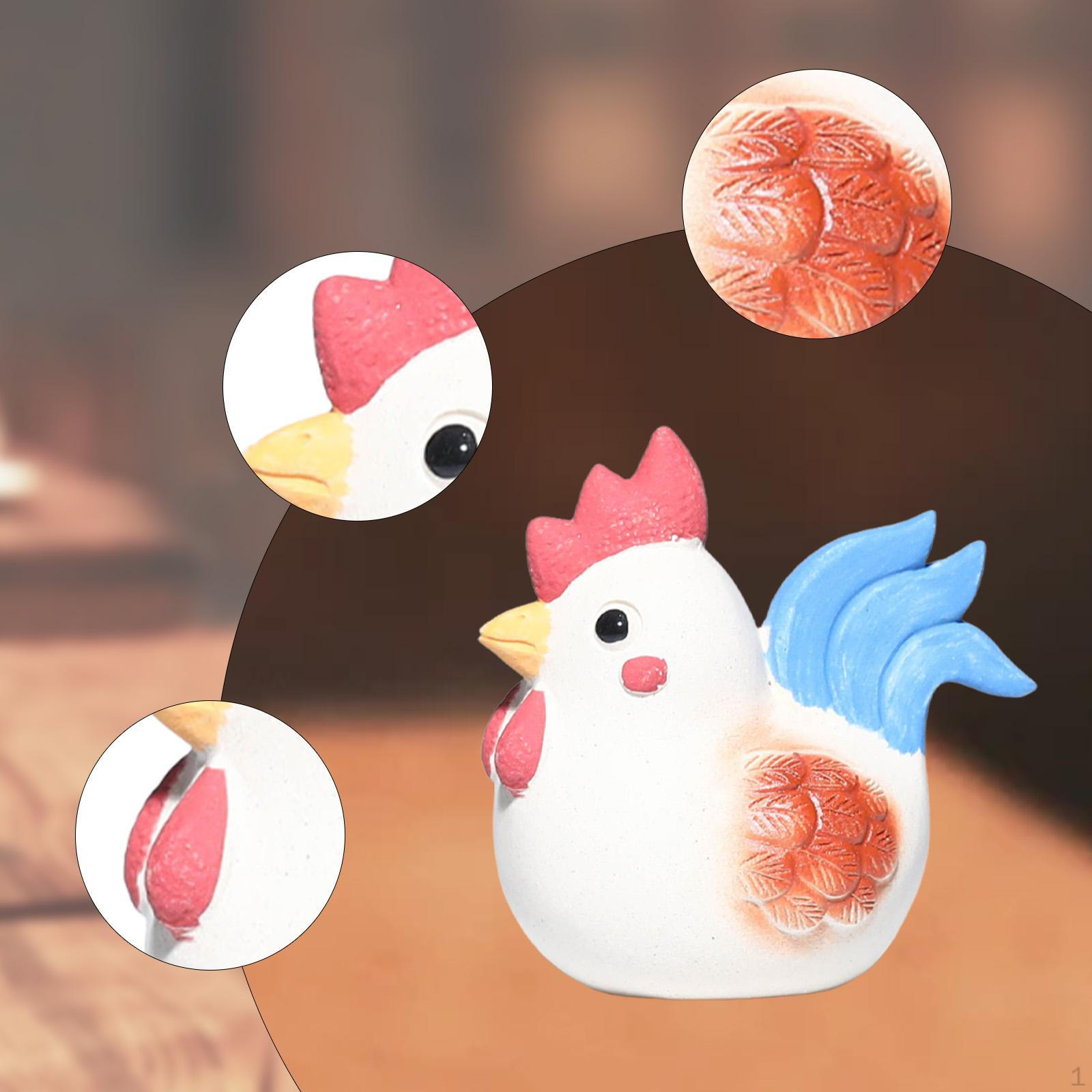 

Purple Clay Tea Pet Chicken Statue Table Centerpieces Gift Feng Shui Decoration Trays Accessory