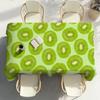 1PC Green Kiwi Fruit Table Cloth Party Decor Dining Room Home Kitchen Patios Waterproof Stain-Proof Table Cloth