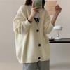 Autumn Women Sweater Knitting Basic Fashion Tops Tees Pockets Cardigan Long Sleeve Korea Shirt Loose Casual Show Thin Coat