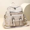 Vintage Women's Backpack PU Dual-purpose Shoulder Bag Large Capacity Commuter Backpack