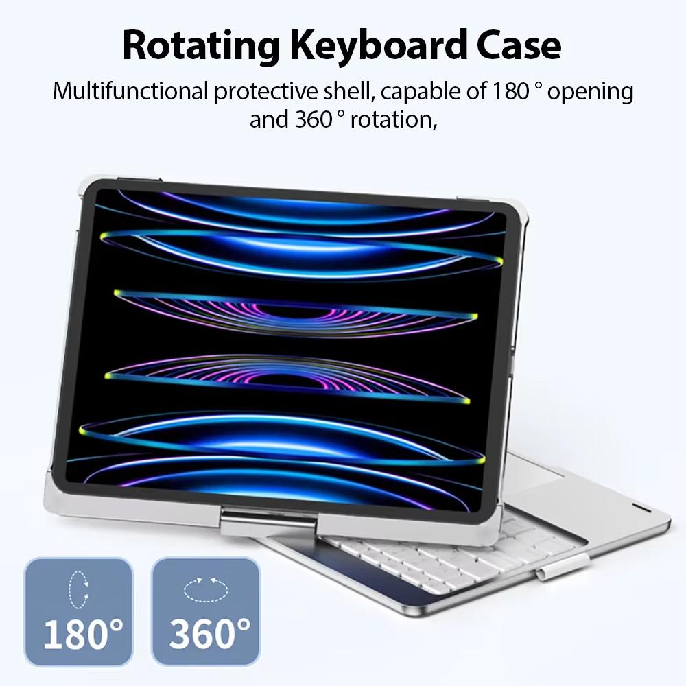 Magic Keyboard Hülle für iPad Air 11/13 M2 M3 M4, iPad Pro 11/12.9, Air 5/4/10.9, iPad A16 7./8./9./10. Gen Funda Cover Tastatur