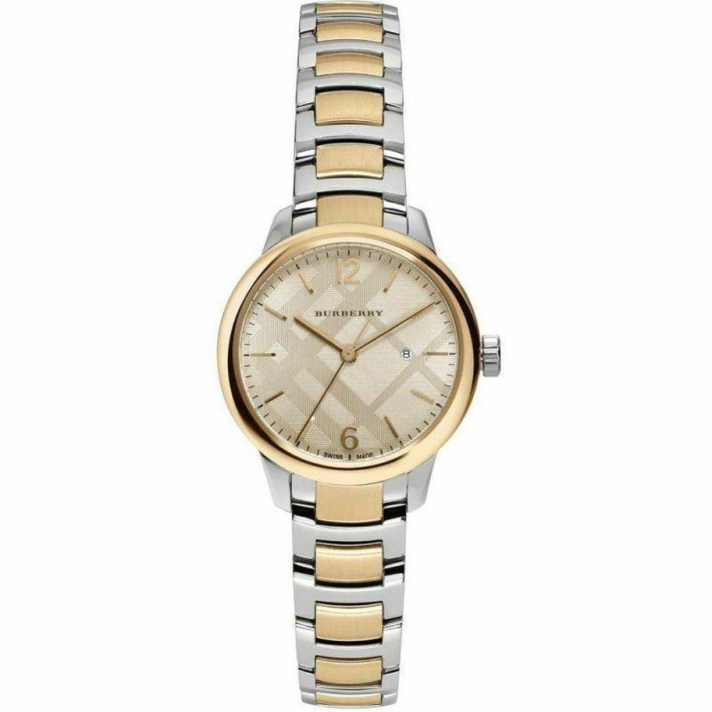 BURBERRY Montre pour femme  BU10118 Classique Swiss Made Bicolore 32mm