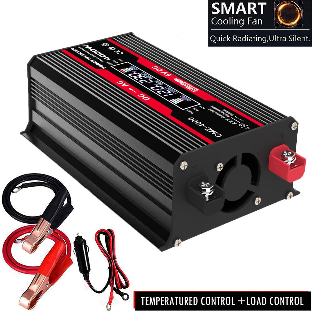 4000W   Leistung Modifizierte Sinuswelle   Wechselrichter LED-Anzeige 300W Nennleistung     12V auf AC 220V Konverter Hochfrequenz Auto-Strom  r Wechselrichter w