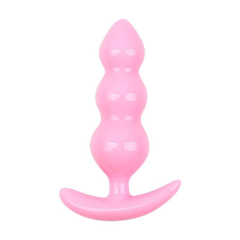 1/3Pcs Silicone Butt Plug Ease-in -Anal Plugs Training Set Expandable Beginner Anales Beads Beginner Soft Silicone Anal Plugs