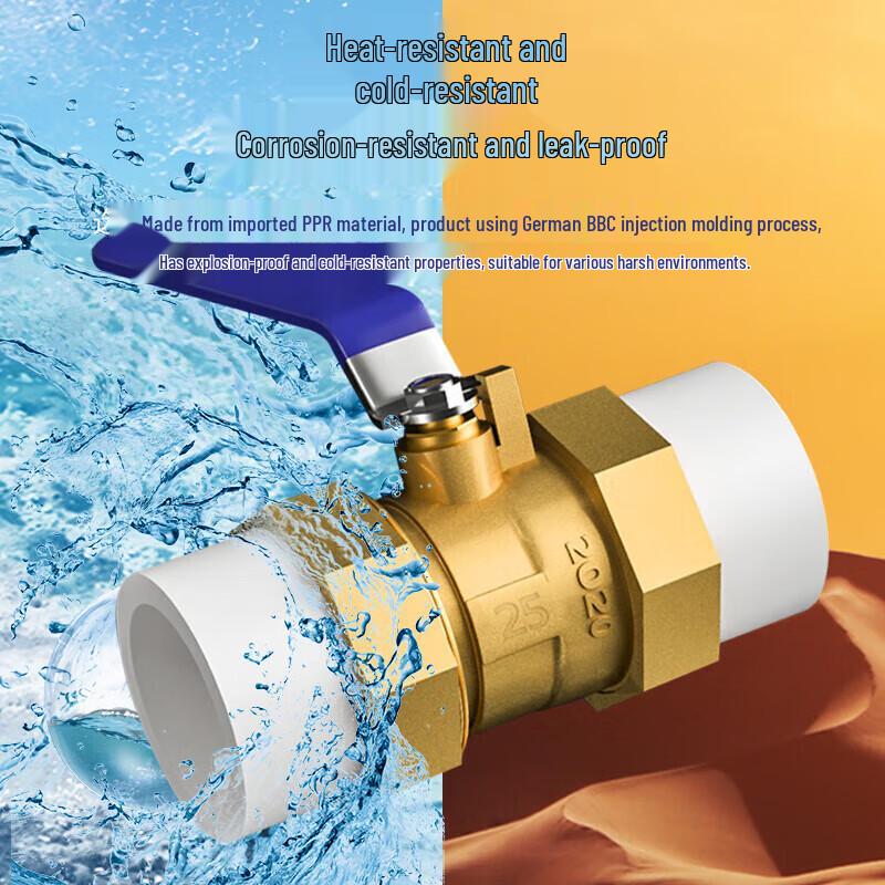 Lubinson Kejie PPR Double Union Ball Valve