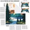 3Pcs Bedding Pillowcase Quilt Cover Set Sunrise View Pattern 2D Digital Printing Suitable For Bedroom Hotel Dormitory Decor