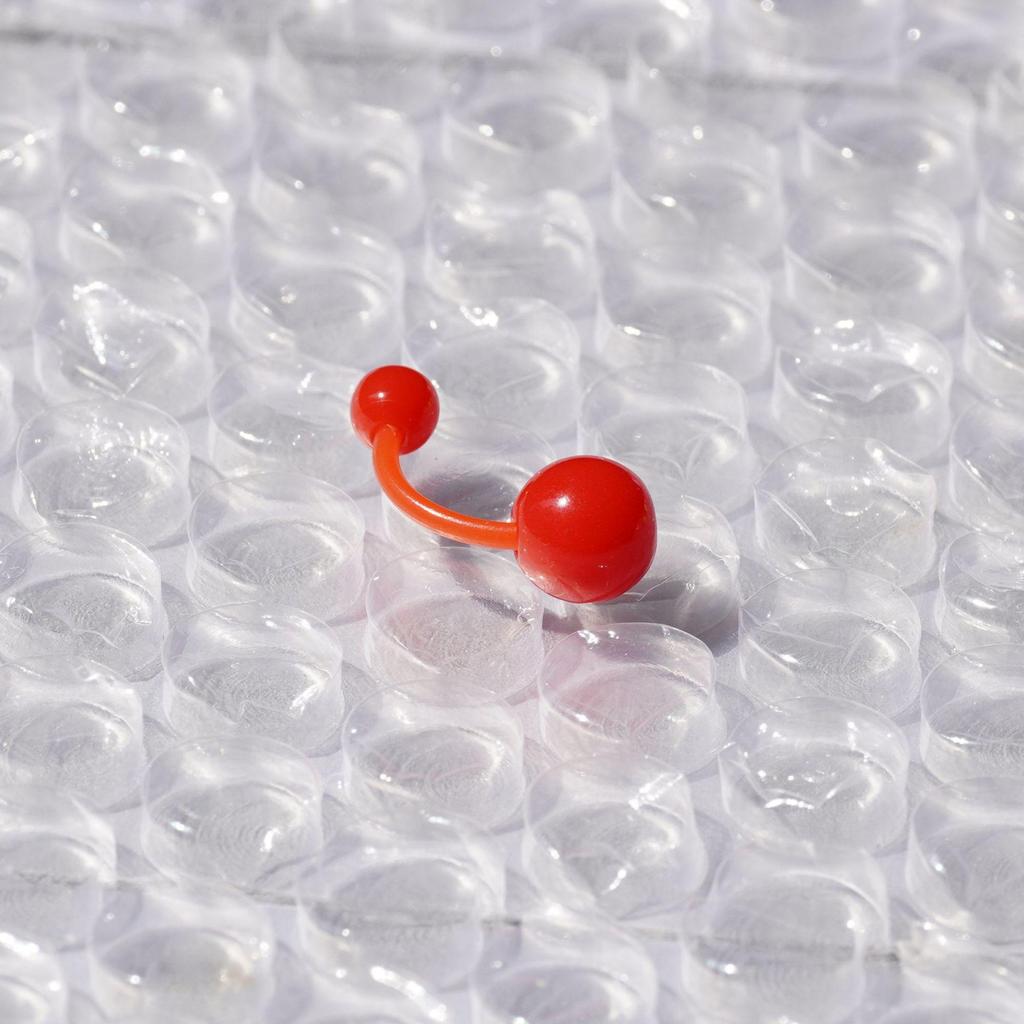 Bauchnabelpiercing-Schmuck aus Acryl in Bonbonfarben, UV-beständig