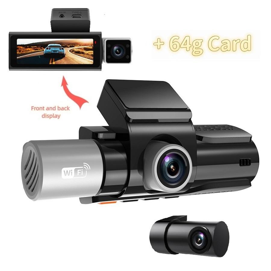 2/3-channel In-car Dashcam, UHD 4K High-definition GPS WiFi Camera, Car DVR Camera