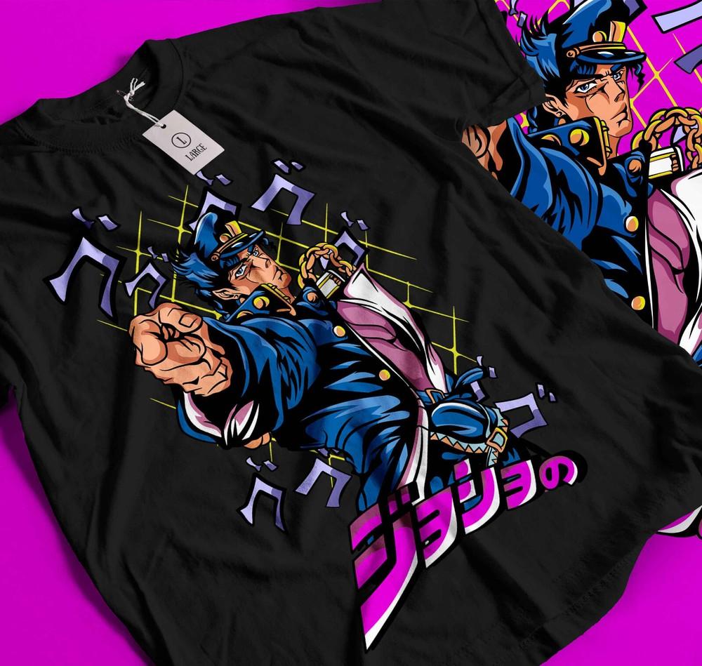 

Jotaro Kujo-JoJo s Bizarre T-shirt JoJo s Bizarre Adventure Anime Shirt Soft 274 XL