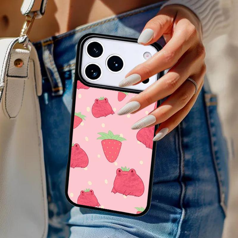 Animal Frog Phone Case For iPhone 17 Air 14 15 13 12 Max Cover For Apple 14 15 16 16e 11 Pro Max Plus Coque