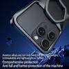 Hot Aluminum Alloy Magnetic Frameless Phone Case for iPhone 16 15 14 Pro Max With Metal Kickstand Shockproof Bumper Shells Cover