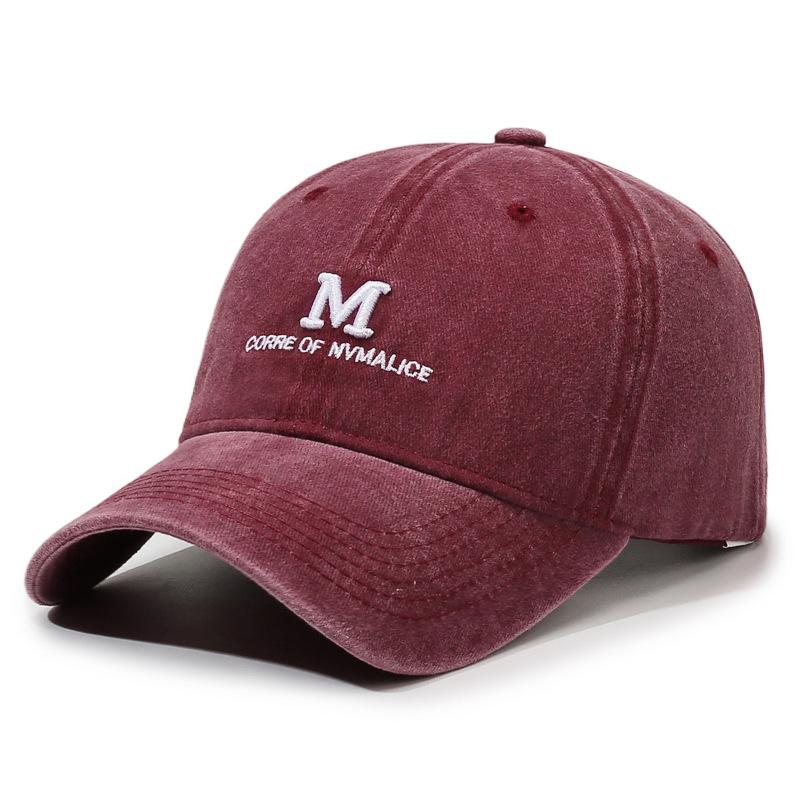 Letter Embroidery Baseball Cap Unisex Outdoor Sunshade Cap