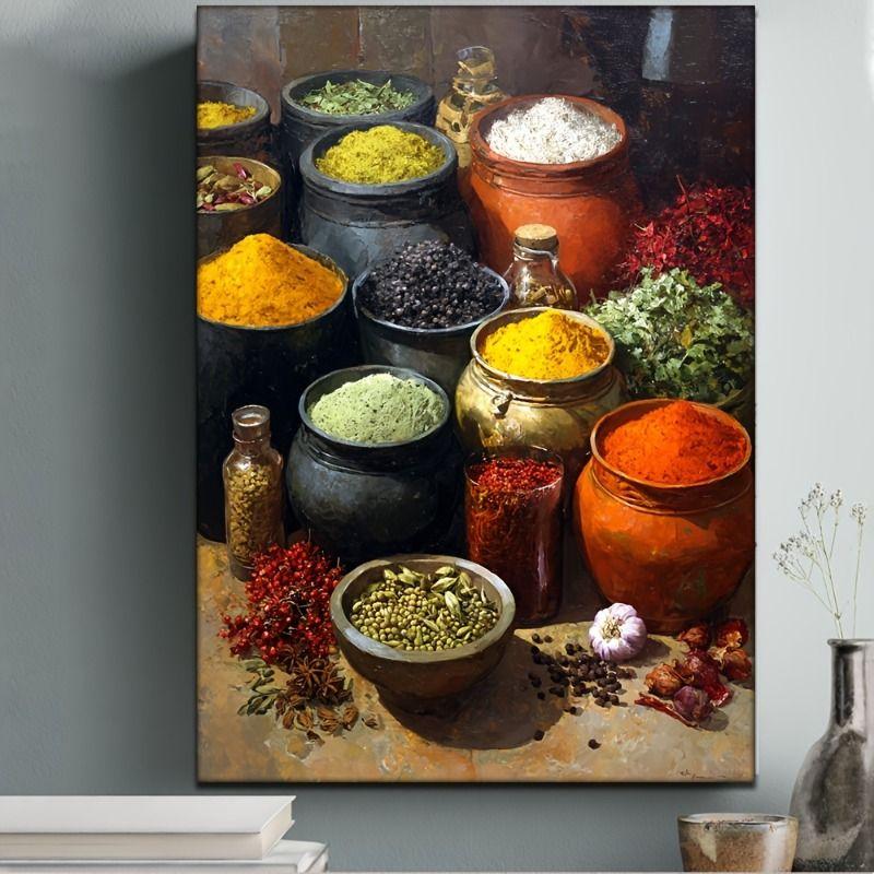 Retro Metal Tin Sign Spices Kitchen Bar Cafe Restaurant Wall Art Decor