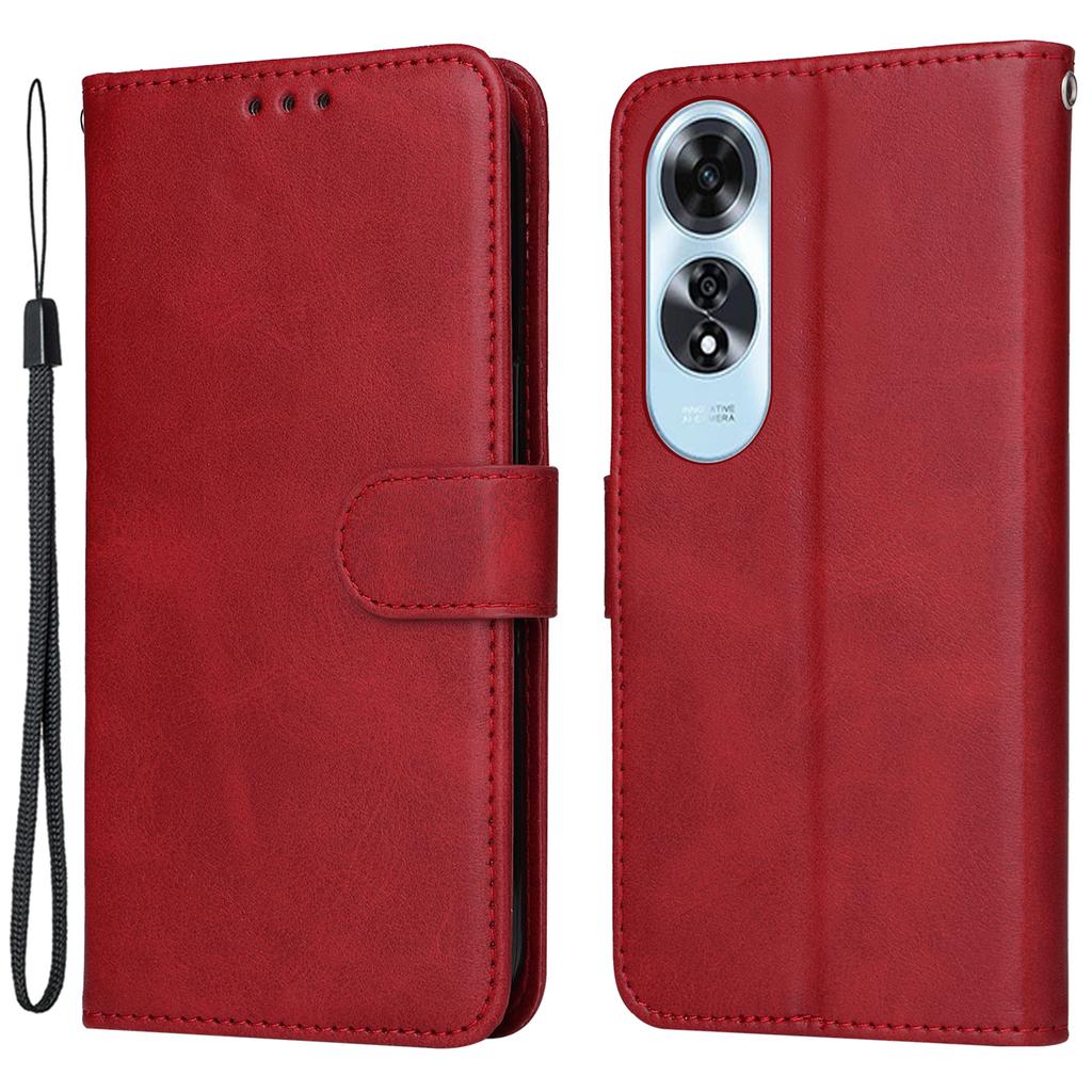 Pentru Oppo A60 4G Husă de Piele Textură Vițel Portofel Cataramă Magnetică Husă Telefon Mobil