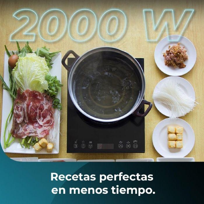 Cecotec Portable Induction Hob 1 Zone Full Magma Slim. 2000w Power Adjustable In 8 Levels
