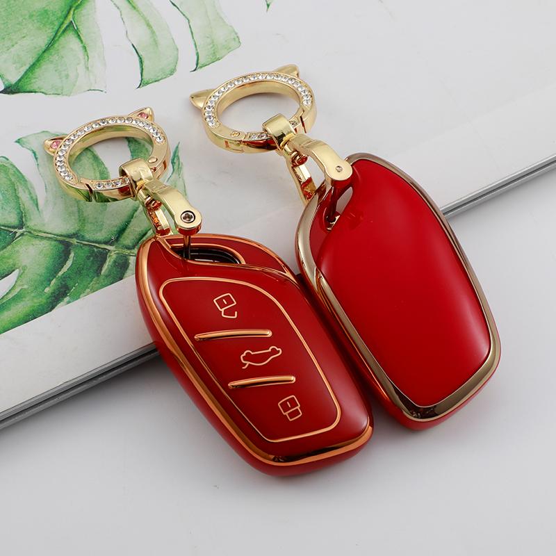 Soft TPU Shell Car Key Case Cover for Saic MG ZS EV MG6 EZS HS EHS 2019-2022 Roewe RX5 I6 I5 RX3 RX8 ERX5 MG5 Car Accessories