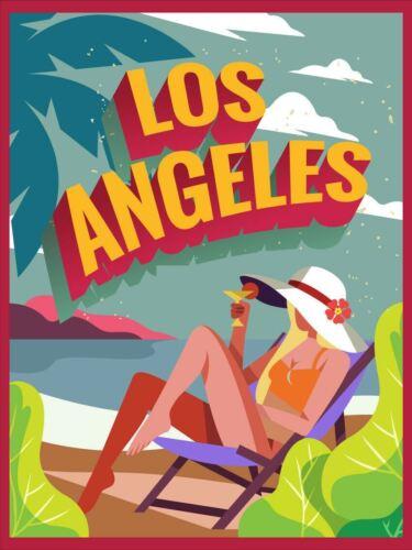 Los Angeles Vintage Retro Metal SignAluminum 20x30cm（7.8x11.8inch）
