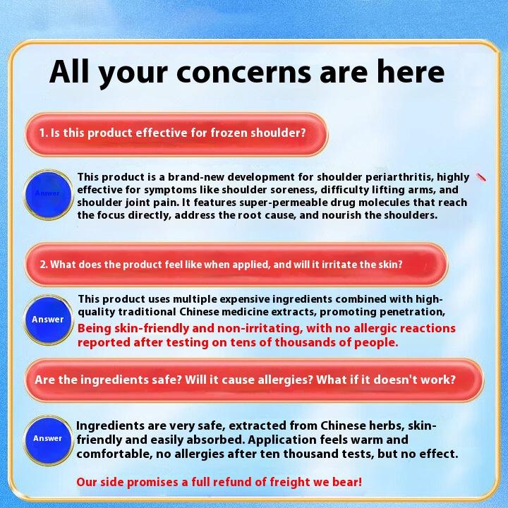 Special plaster for frozen shoulder, shoulder pain, shoulder strain, can't lift the stiff arm, hot compress treatment artifact