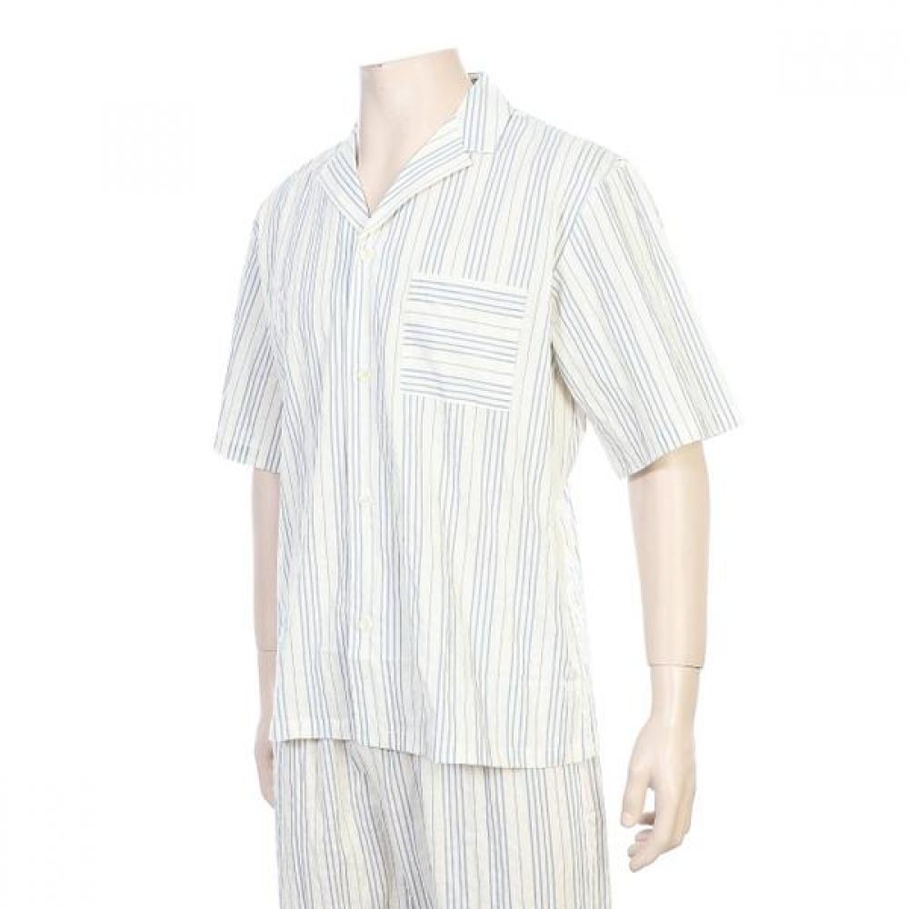 Barbara Blue Stripe Men S Pajama Set amp4569S