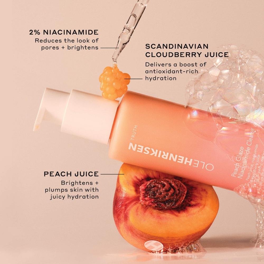 Olehenriksen Peach Glaze 2 Niacinamid Reinigungsmittel 5,5 oz 150 mg