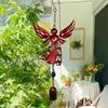 Engel Windspiele für Draußen Gedenk-Windspiel Sonnenfänger Figur mit Flügeln Entspannender lauter Klang Andenken für Garten Terrasse