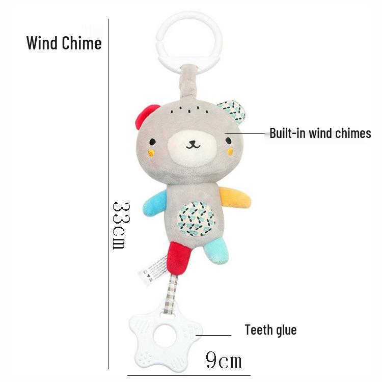 

BB Sky Baby Plush Wind Chime: Cute Bear & Rabbit Stroller or Bed Hanging Toy