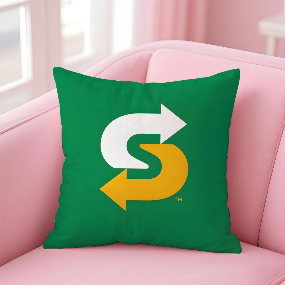 S-Subway Cushion Cover Home & Car Multi-Scene Pillow Cover - Reversible, Soft & Durable for Daily Use