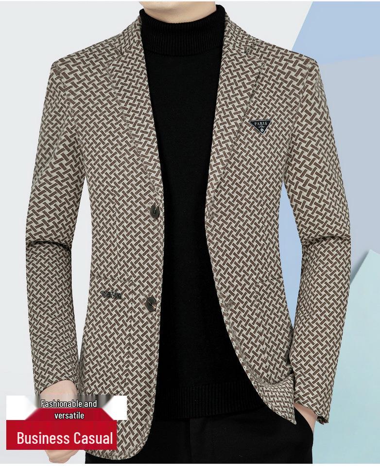 2025 Men's Classic British-Style Autumn Suit Jacket