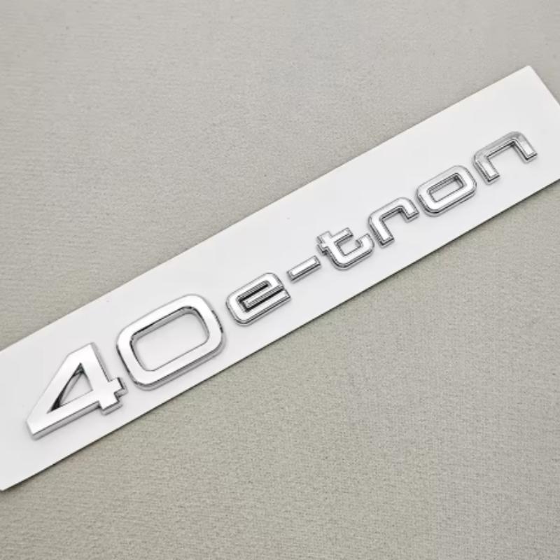 3D ABS Auto Písmena Zadní Znak na Kufr Logo 30 40 45 e-tron Samolepka Znak Pro qwer114 30 40 45 e-tron Q4 Q8 Vnější Doplňky