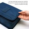 Hanging Toiletry Bag Cosmetic Bag Foldable Makeup Bag with Hook and Tote Navy Blue 24x18.5x9.5cm