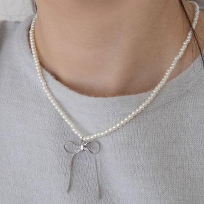 GETMEBLING Metal Pearl Necklace