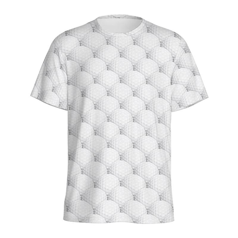 Fashion Golf Ball Graphic T Shirts For Men Summer Casual Short Sleeve 3D Printed Kids T-shirts Loose Breathable Sports Tees Tops