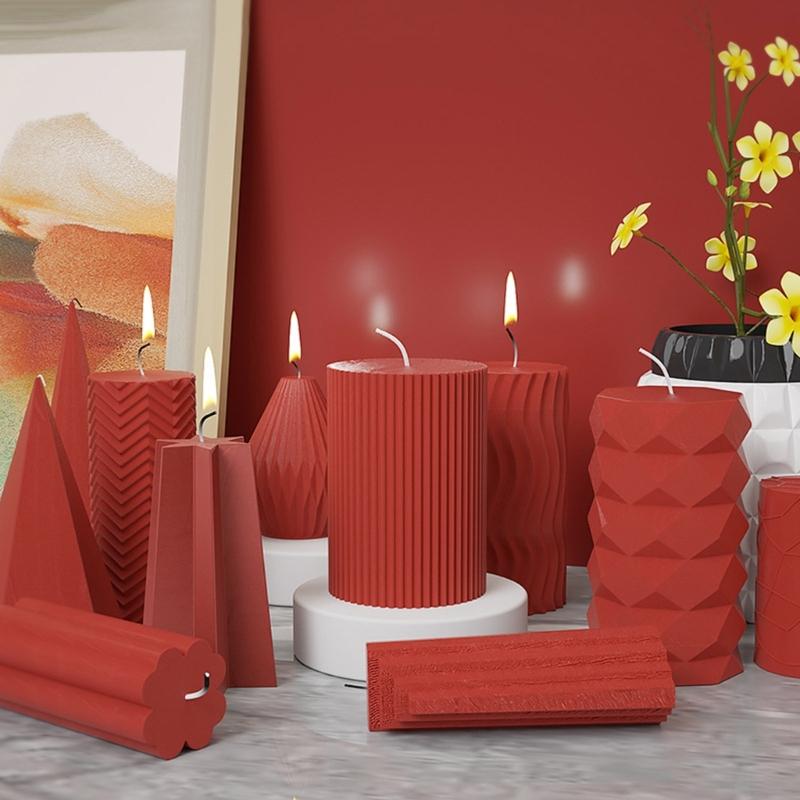 Cylinder Candle Silicone Mold for Candle Making,Aromatherapys Candle Resin Mould Cone Epoxy Resin Casting Mold for Soap